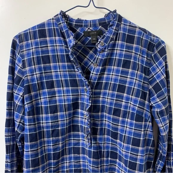 J. Crew Ruffle Popover Shirt - Picture 3 of 8